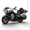 HR3 Billet Silver / Vivid Black 2017RGU Complete Body Fairing Kit For Harley Road Glide Limited FLTRK 15-23