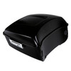 HR3 Black Denim King Size Touring Trunk Luggage with Speaker Cut Outs For 14-24 Harley Touring