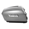 HR3 Billet Silver / Vivid Black 2017RGU King Size Touring Trunk Luggage with Speaker Cut Outs For 14-24 Harley Touring