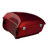 HR3 Mysterious Red Sunglo King Size Touring Trunk Luggage with Speaker Cut Outs For 15-24 Harley Touring