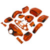 HR3 Scorched Orange / Black Denim Complete Body Fairing Kit For Harley Ultra Limited FLHTK 14-23