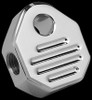 Custom Chrome Chrome Billet Brake Tee 1/8"NPT Fit For Harley Davidson Brake Line Tee Universal