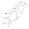 RX11-01-BO TWO-PIECE 2-UP SEAT FITS YAMAHA YZF R3 2015-2023