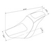 S21-01-BK ONE-PIECE 2-UP SEAT SOFTAIL FXLR FXLRS FXLRST