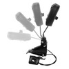 ADJUSTING RIDER BACKREST MOUNTING KIT AND BACKREST PAD