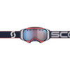 Scott #272846-6667347 - Prospect Snow Cross Goggle - Blue/Red - Dual Pane - Enhancer Blue Chrome Lens