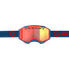 Scott #278604-7698341 - Fury LS Snow Cross Goggle - Dark Blue/Neon Red - Light Sensitive - Red Chrome Lens