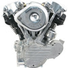 S&S Cycle #106-2161 - Engine, Assembled, KN93, Super E, Super Stock Ignition, Natural w/ Blk Cylinders&Heads, Cast, 1936-'47 OHV bt