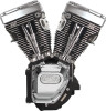 S&S Cycle #310-0281A - Engine, Assembled, T124, w/o Induction/Ignition, 640GE Cams, Silver, Chrome Billet, 1999-2006 bt except 2006 Dyna