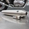 S&S Cycle #550-0855 - Muffler, Kit, 50 State, Brushed, Stainless Steel, 2019-'25 Royal Enfield 650 Twin