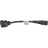 Tecmate #O-40S - Weatherproof SAE Thin Panel Mount Socket O-40 - Short