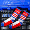 S&S Cycle #510-0874 - Socks, Crew, S&S Logo, Red/White/Blue