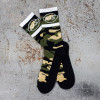 S&S Cycle #510-0932 - Socks, Crew, S&S Logo, Green/Camo