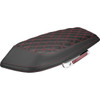 Saddlemen #L870-23-20704 - Saddlebag Lid Covers - Lattice - Carbon Fiber - Red Stitch - FLH/FLT '23-'26