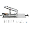 Pingel #WC35ER - Wheel Chock - Series E-Track - Recessed - Removable - Chrome - 3-1/2"