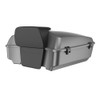 Advanblack Chopped Rear Tour Trunk Pack For '97-'26 Harley Touring / Softail — Charcoal Pearl