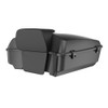 Advanblack Chopped Rear Tour Trunk Pack For '97-'26 Harley Touring / Softail — Raven Metallic