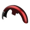 19" Reveal Wrapper Hugger Front Fender For '09-'23 Harley Touring — Sunset Orange and Sunset Black
