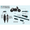 Legend Suspension #0414-0549 - AXEO43 Inverted High-Performance Front End Suspension System - 43 mm