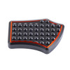 Advanblack Vengeance Brake Pedal For Harley Tourings & Softail — Black / Orange