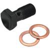 Goodridge #P775-03BK - Banjo Bolt - 3/8-24 - Single - Black