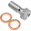 Goodridge #P775-03LCH - Long Banjo Bolt - 3/8-24 - Single - Chrome