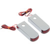 Alloy ART #SSL-3 - Strut Light - LED - Red/Red - Chrome