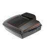 Advanblack Custom Two Tone Chopped Rear Tour Trunk Pack For '97-'26 Harley Touring