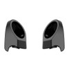 Color Matched 6.5 Inch Speaker Pods for Advanblack & Harley King Rear Tour Trunk Pack