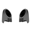 Color Matched 6.5 Inch Speaker Pods for Advanblack & Harley King Rear Tour Trunk Pack