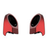 Color Matched 6.5 Inch Speaker Pods for Advanblack & Harley King Rear Tour Trunk Pack