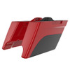 Road King Style Two Tone 4.5'' Stretched Saddlebag Bottoms for 2014-2023 Harley Davidson Touring