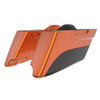 Road King Style Two Tone CVO Style Tapered Stretched Saddlebag Bottoms for 2014-2023 Harley Touring