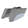 Road King Style Two Tone CVO Style Tapered Stretched Saddlebag Bottoms for 2014-2023 Harley Touring