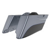 Road King Style Two Tone CVO Style Tapered Stretched Saddlebag Bottoms for 2014-2023 Harley Touring