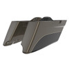 Road King Style Two Tone CVO Style Tapered Stretched Saddlebag Bottoms for 2014-2023 Harley Touring