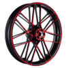 Advanblack Blazer 21 inch Color Front Wheels for '09Up Harley Tourings