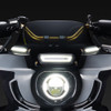 Gridlite LED Fairing Vent Light for M8 Softail with ST fairings