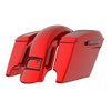 Color Matched stretched Bags, Lids Black Latch Hardware for '23.5Up Harley Touring CVO & '24Up Street Glide, Road Glide