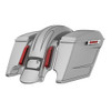 Color Matched stretched Bags, Lids Black Latch Hardware for '23.5Up Harley Touring CVO & '24Up Street Glide, Road Glide