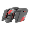 Color Matched stretched Bags, Lids Black Latch Hardware for '23.5Up Harley Touring CVO & '24Up Street Glide, Road Glide