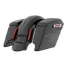 Color Matched stretched Bags, Lids Black Latch Hardware for '23.5Up Harley Touring CVO & '24Up Street Glide, Road Glide