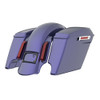 Color Matched stretched Bags, Lids Black Latch Hardware for '23.5Up Harley Touring CVO & '24Up Street Glide, Road Glide