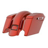 Color Matched stretched Bags, Lids Black Latch Hardware for '23.5Up Harley Touring CVO & '24Up Street Glide, Road Glide