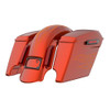Color Matched stretched Bags, Lids Black Latch Hardware for '23.5Up Harley Touring CVO & '24Up Street Glide, Road Glide