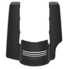 AdvanBlack Single Cutout Denim Black Stretched Rear Fender Extension For '09-'23 Harley Davidson Touring Models