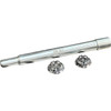 Paul Yaffe Bagger Nation #PYO:YAXLE-07-HT-CP - Y-Axle with Turret Style Axle Cover Kit - Custom - Front - Chrome - 1"