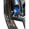 Paul Yaffe Bagger Nation #PYO:YAXLE-08-HT-BE - Y-Axle with Turret Style Axle Cover Kit - Custom - Front - Blue - 25 mm
