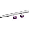 Paul Yaffe Bagger Nation #PYO:YAXLE-08-HT-PR - Y-Axle with Turret Style Axle Cover Kit - Custom - Front - Purple - 25 mm