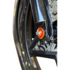 Paul Yaffe Bagger Nation #PYO:YAXLE-08-TP-OR - Y-Axle with 12 Point Style Axle Cover Kit - Custom - Front - Orange - 25 mm